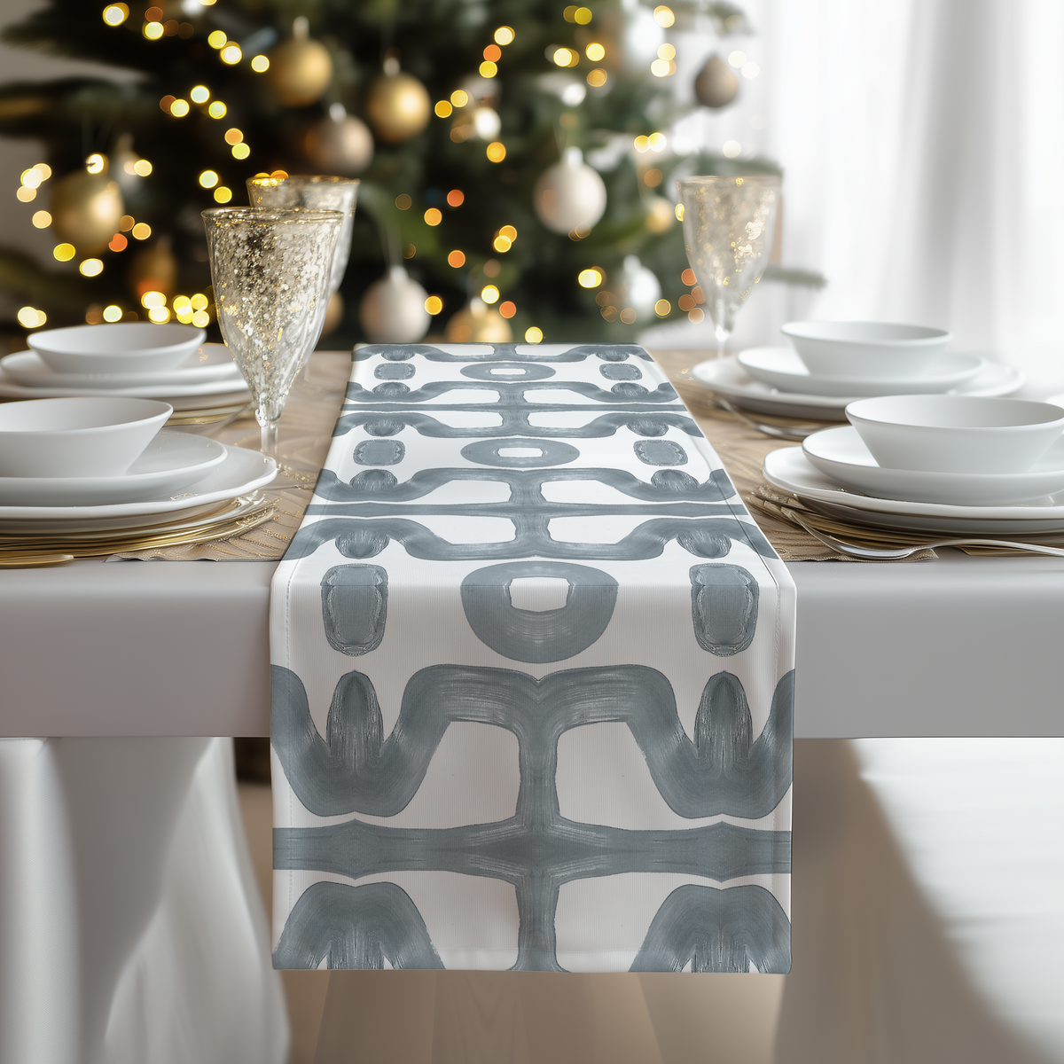 table runner 金彩「瑞雲」 帯リメイク Handmade Embroidered Table