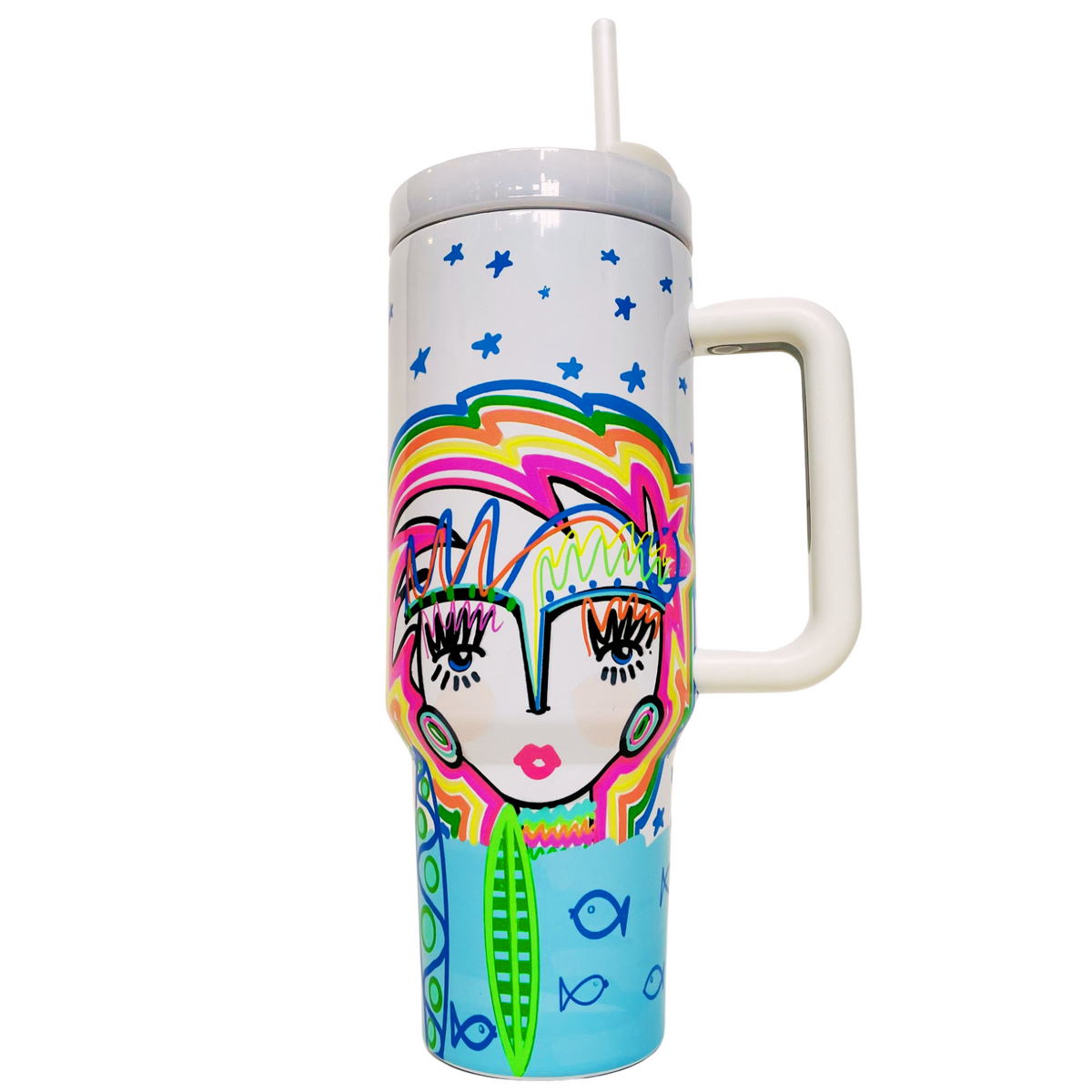 Surf Side Chica Tumbler – Windy O'Connor Art and Home
