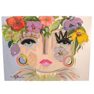 Blossoming Chica - 30" x 40"