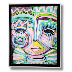 Starlight Chica - 16" x 20" Acrylic on Canvas