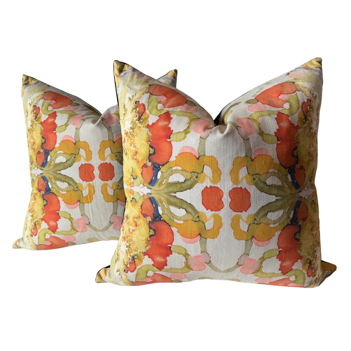 Citrus and Melons Pillow Pair