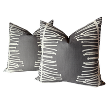 Artifact Charcoal Cream Pillow Pair