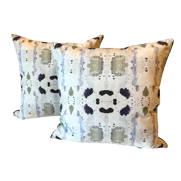 Mossy Blues Pillow Pair
