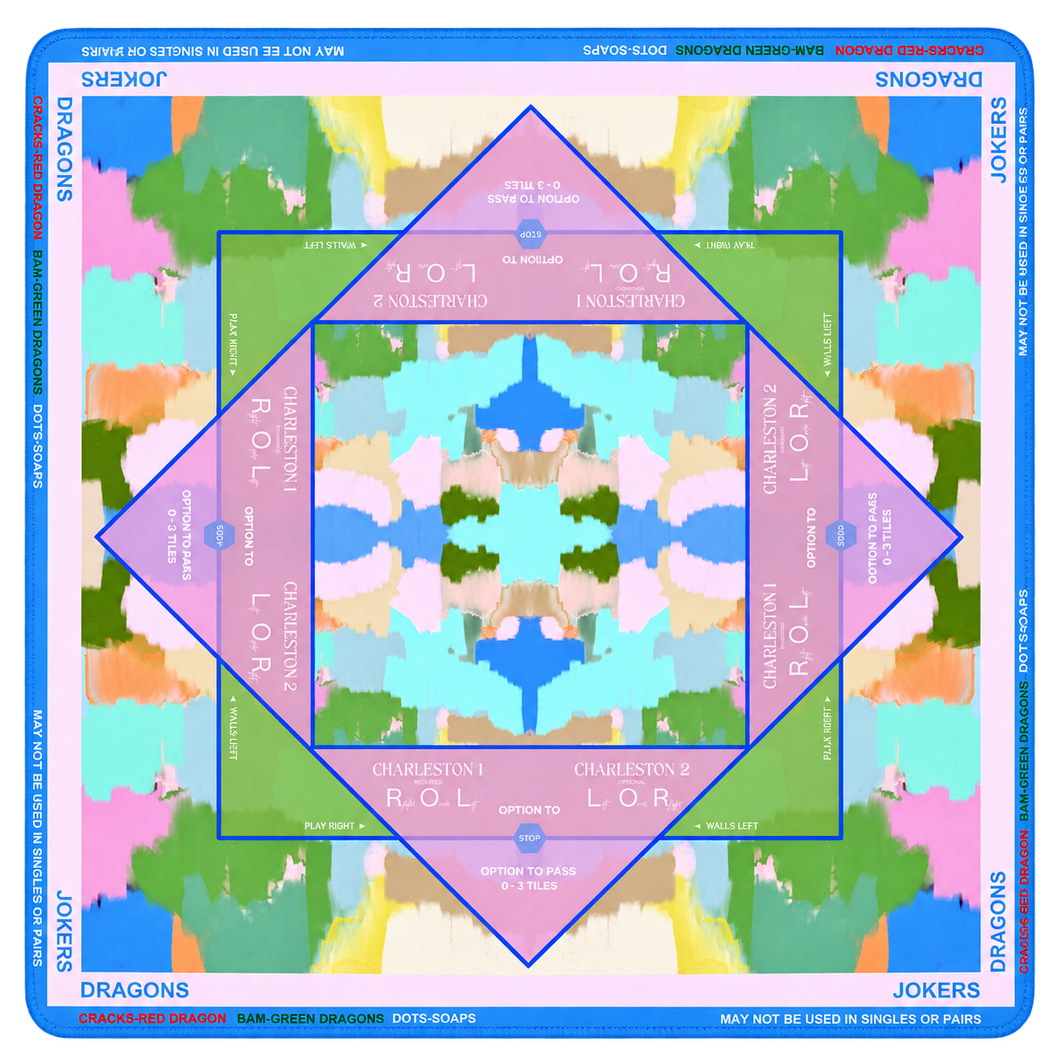 Charleston Charm Mahjong Mat – Windy O'Connor Art and Home