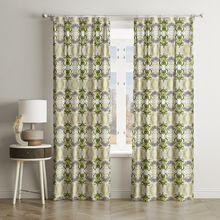 Green Beetles Curtain Panel