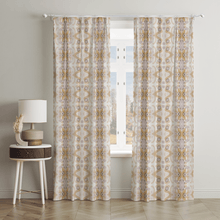 Grey's and Lattes Curtain Panel
