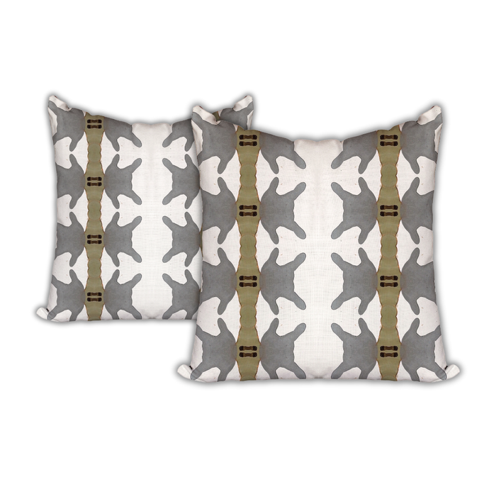Metal Love Pillow Pair