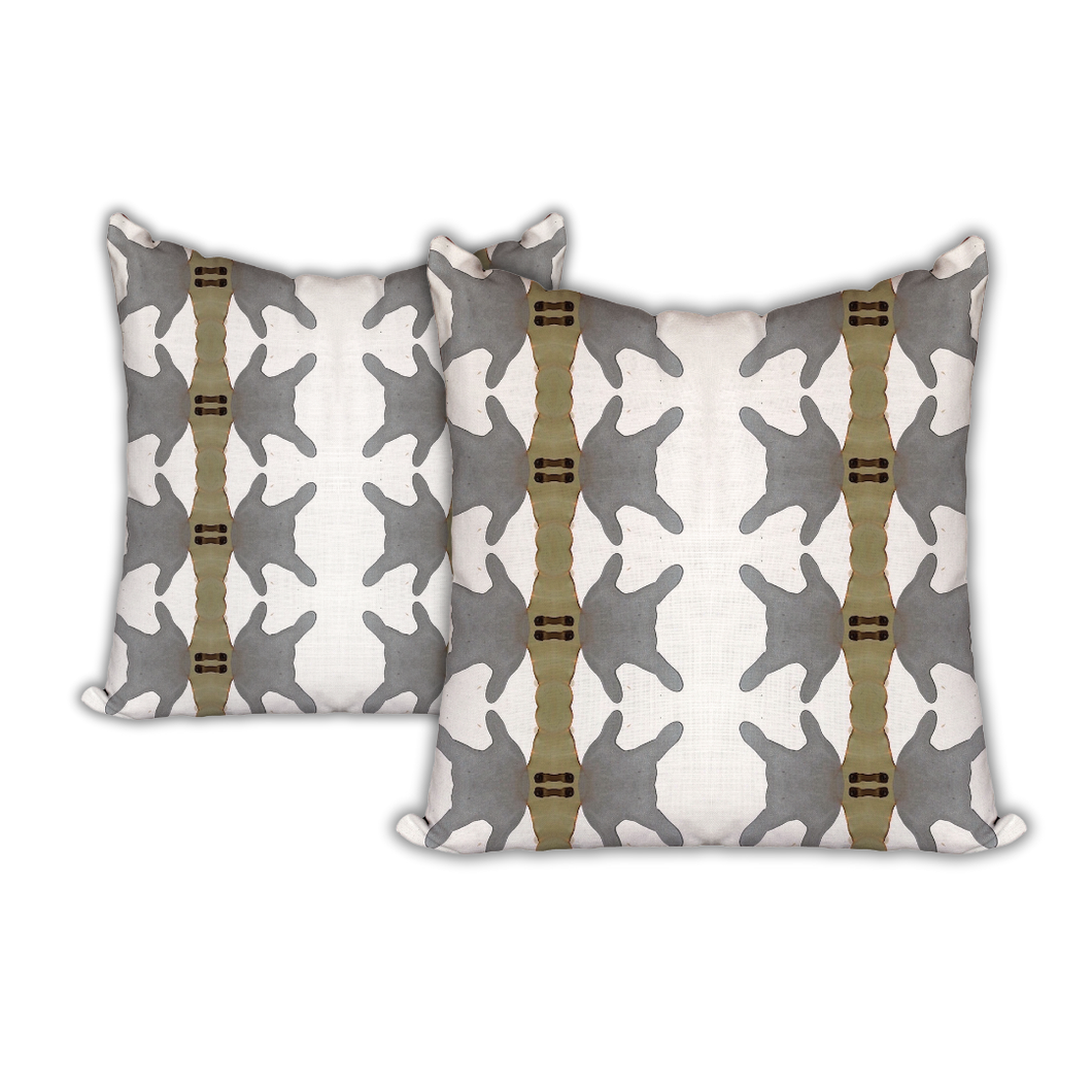 Metal Love Pillow Pair