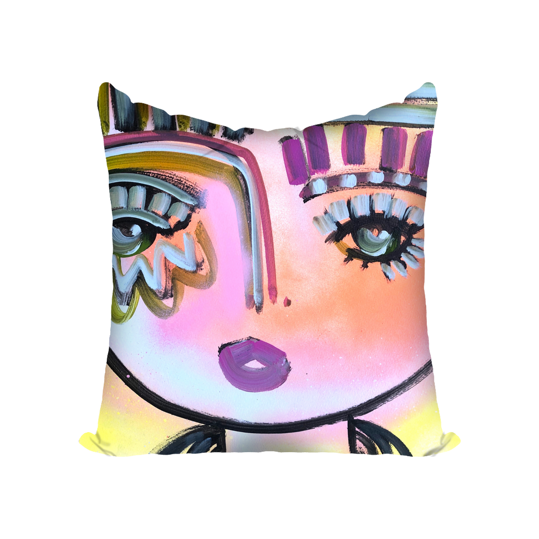 Venice Beach Chica Velvet Pillow