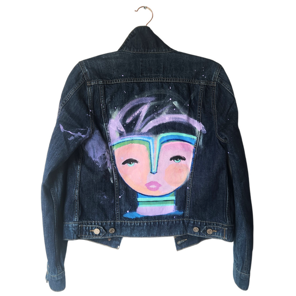 ⬛︎Chica  Chica/チカ/Damege Denim Jacket Chica Jackets – Windy O'Connor Art and Home