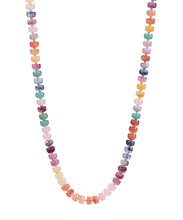 Flat Round Bead Ombre Necklace - Light Multi