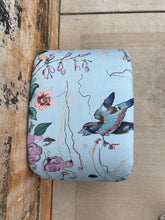 Birds of a Feather Aqua Ottoman