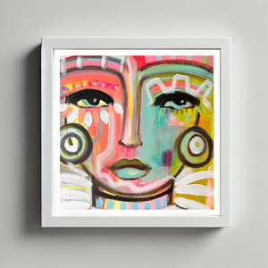 Tutti Frutti Chica -  Mini 8" x 8" Print