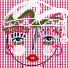 Candy Cane Chica -  Mini 8" x 8" Print