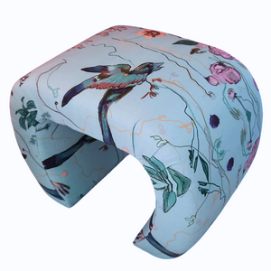 Birds of a Feather Aqua Ottoman