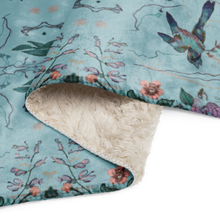 Birds Of A Feather Aqua - Luxe Throw