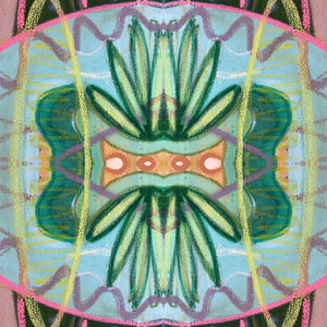 Ferns in Aqua — Pillow Cover