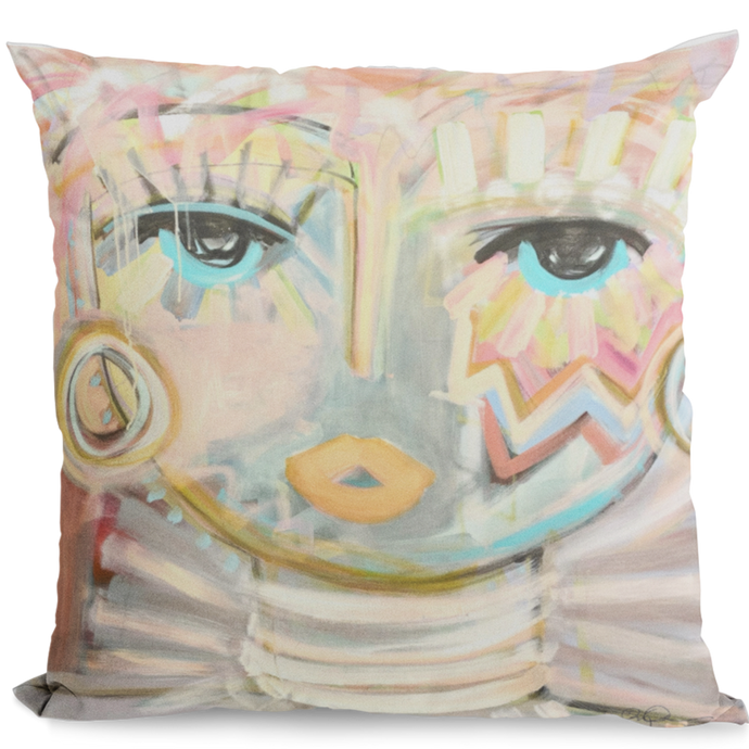 Pretty in Pink Chica — Pillow Cover