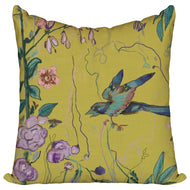 Birds of a Feather Lime Pillow