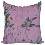 Birds of a Feather Purple Pillow