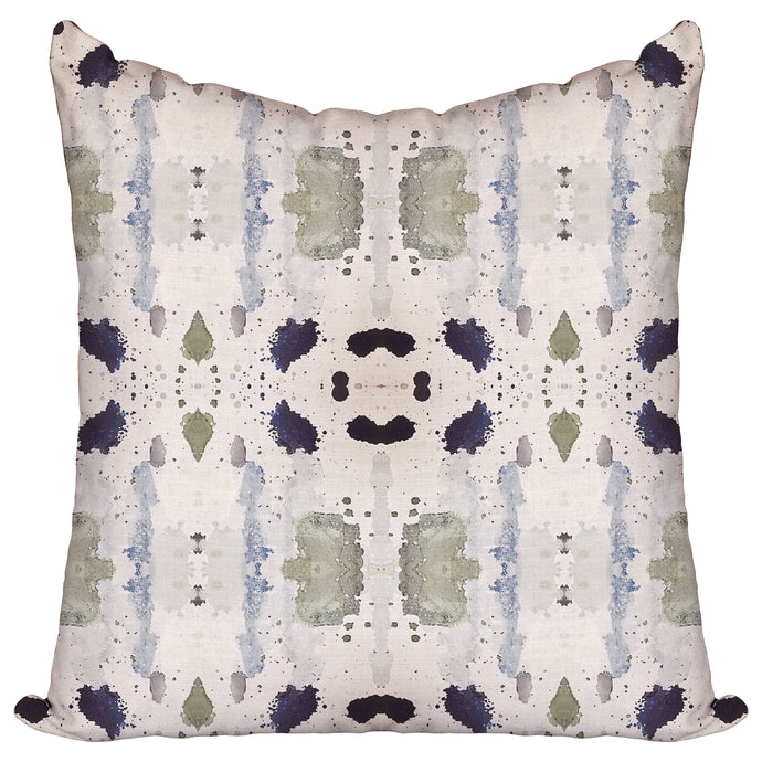 Mossy Blues — Cotton Linen Pillow